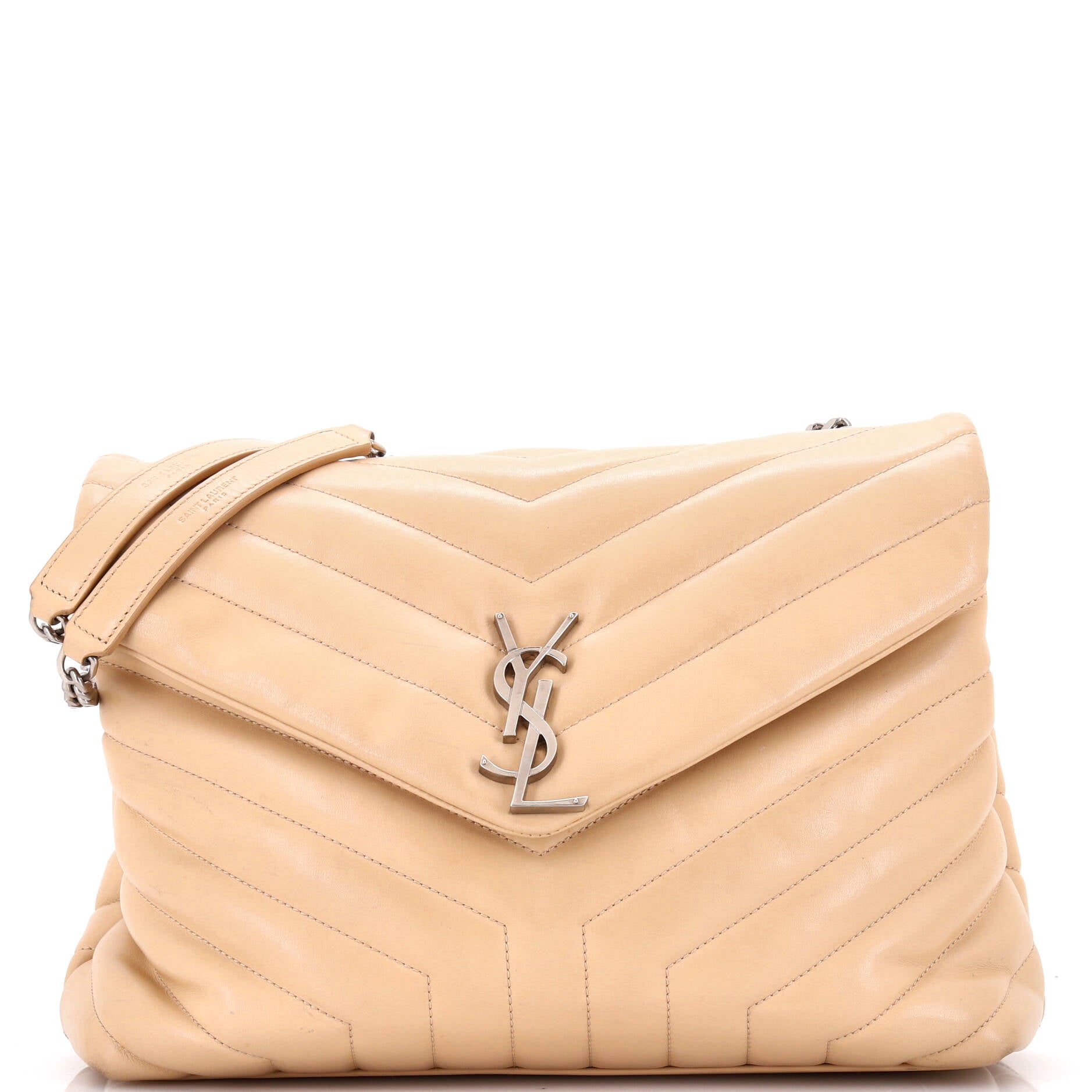 Loulou Shoulder Bag Matelasse Chevron Leather Medium