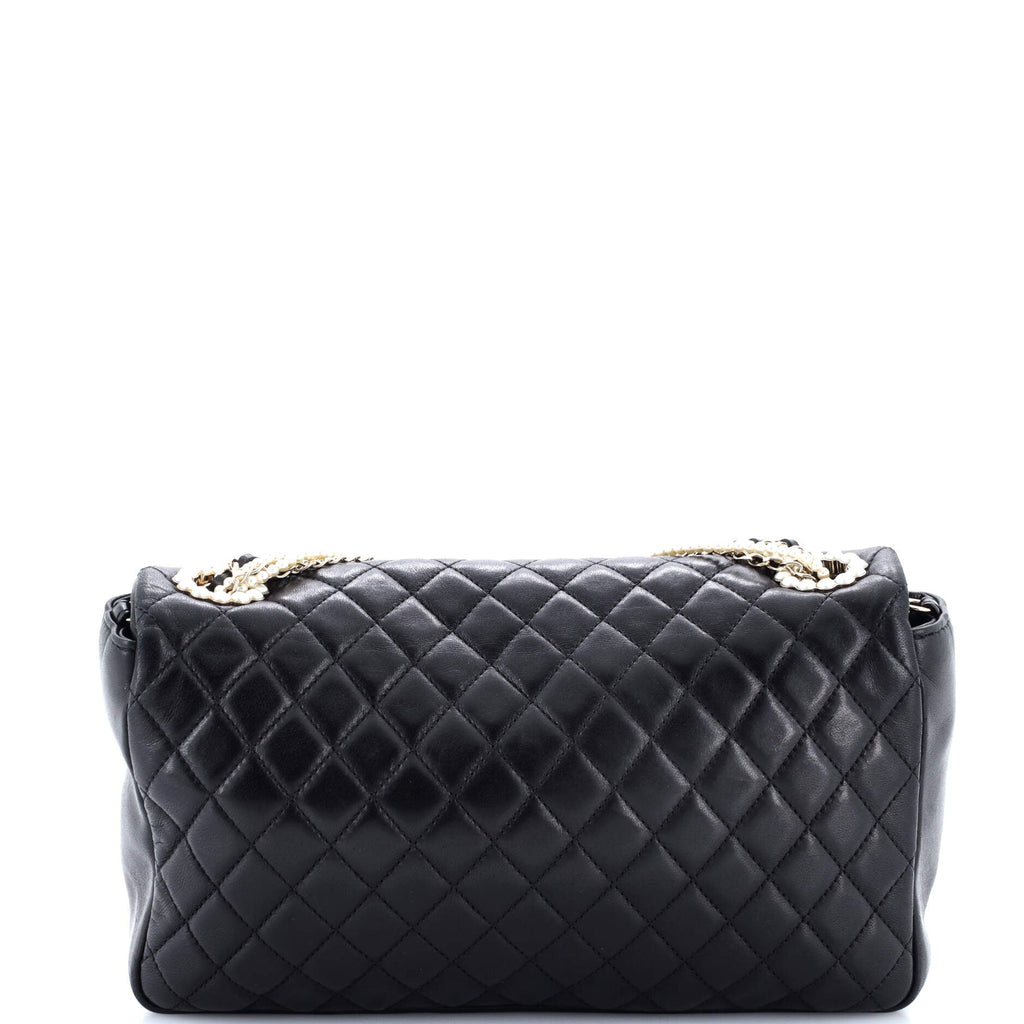 Westminster Pearl Chain Flap Bag Quilted Lambskin Medium