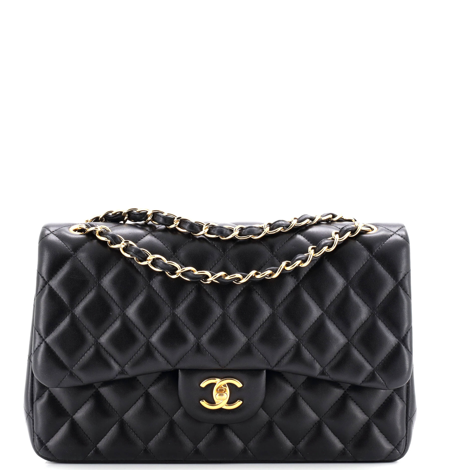 Classic Double Flap Bag Quilted Lambskin Jumbo