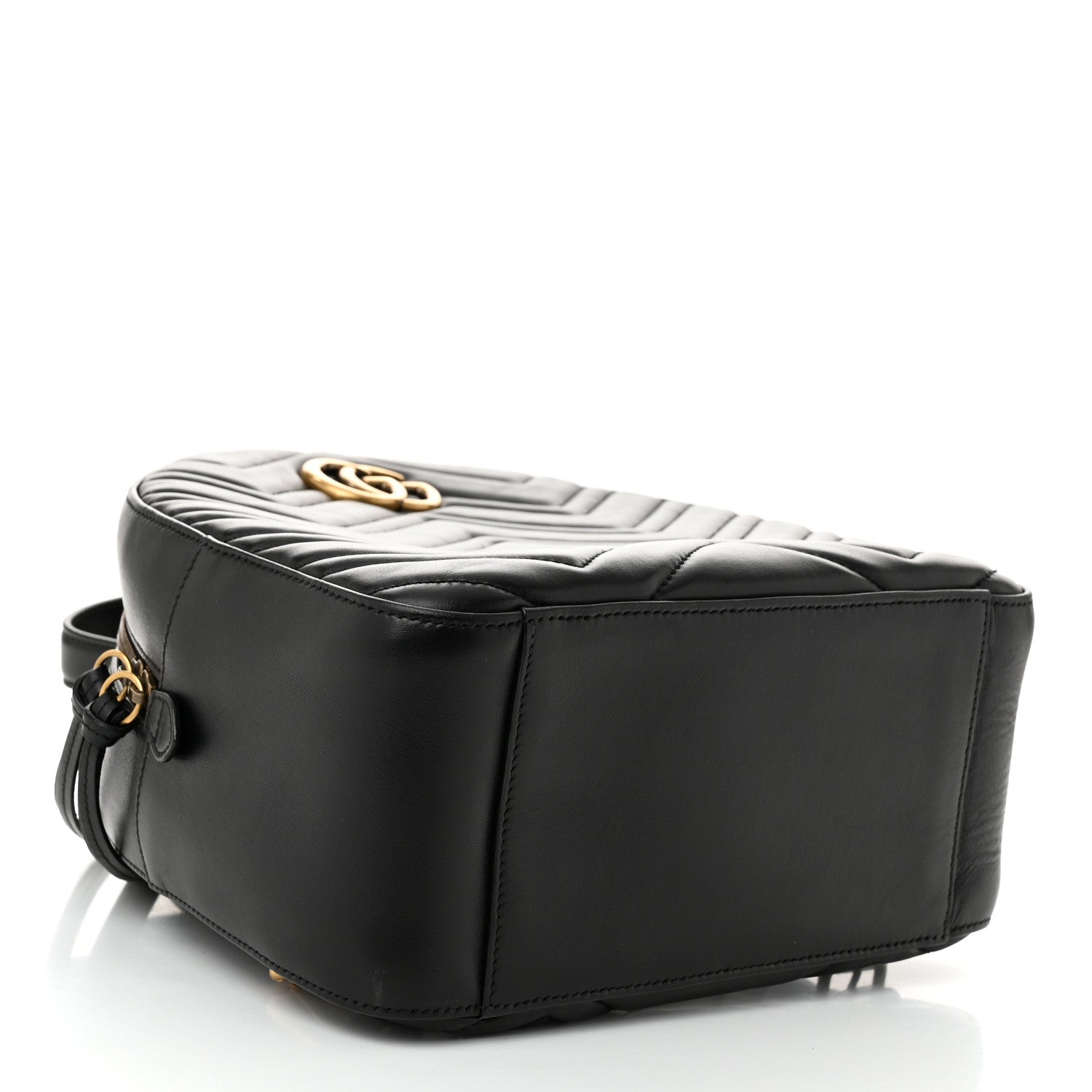 Calfskin Matelasse GG Marmont Dome Backpack Black
