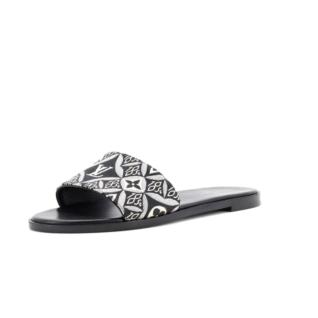 Women's Lock It Flat Mule Sandals Limited Edition Colored Monogram Giant