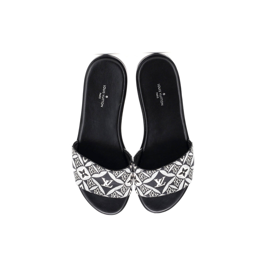 Women's Lock It Flat Mule Sandals Limited Edition Colored Monogram Giant