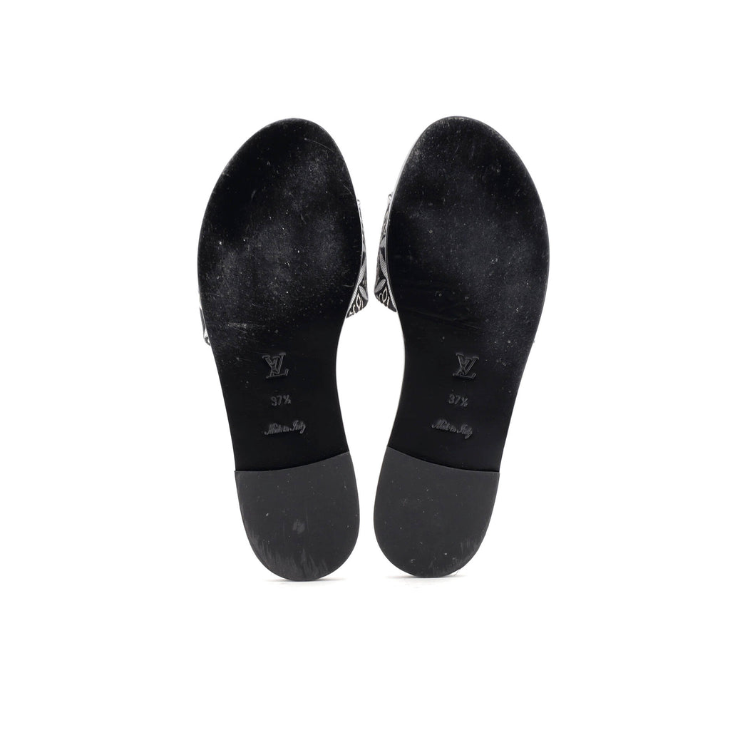 Women's Lock It Flat Mule Sandals Limited Edition Colored Monogram Giant