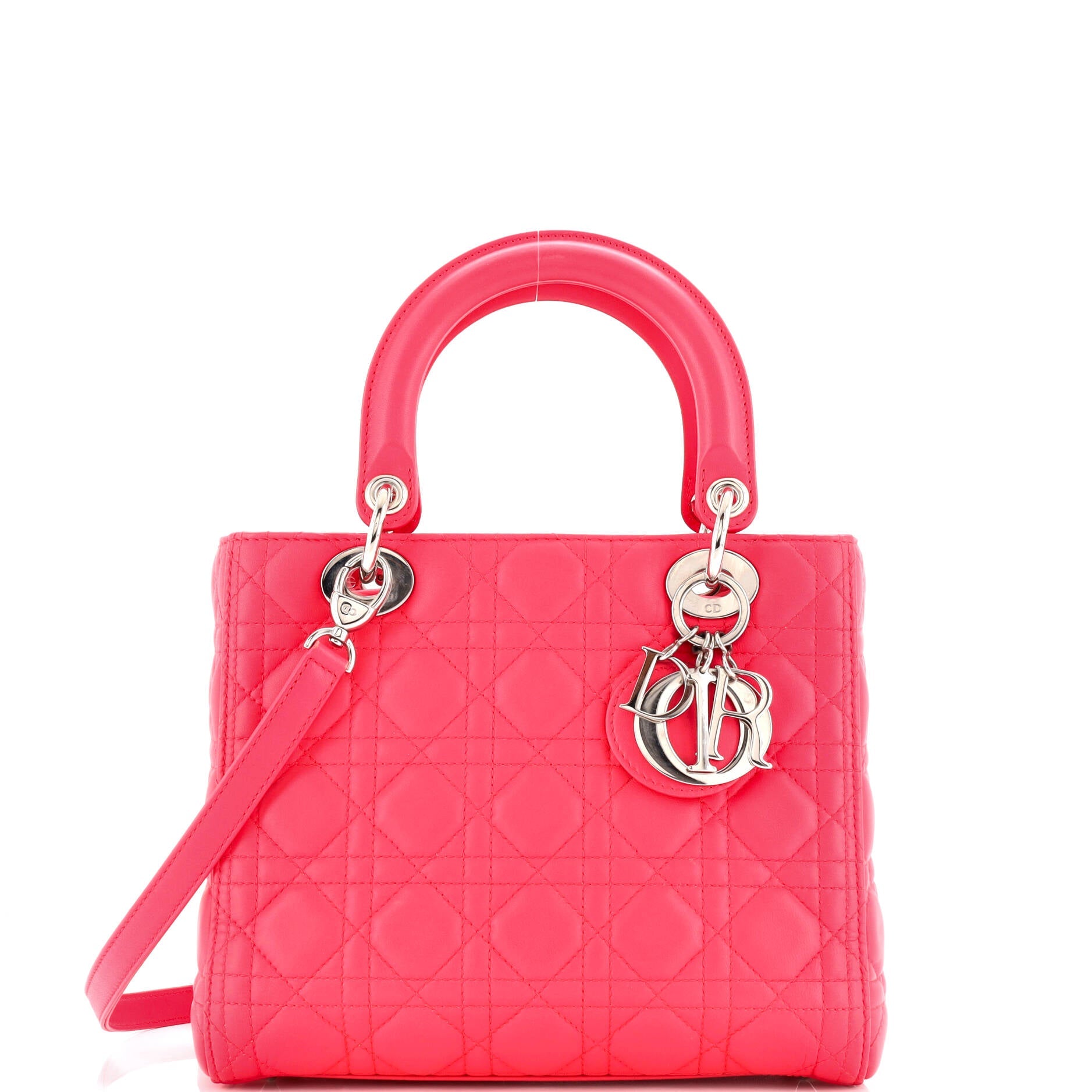 Lady Dior Bag Cannage Quilt Lambskin Medium