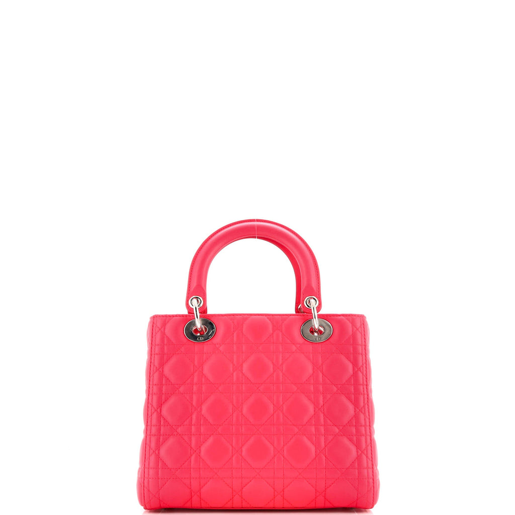 Lady Dior Bag Cannage Quilt Lambskin Medium