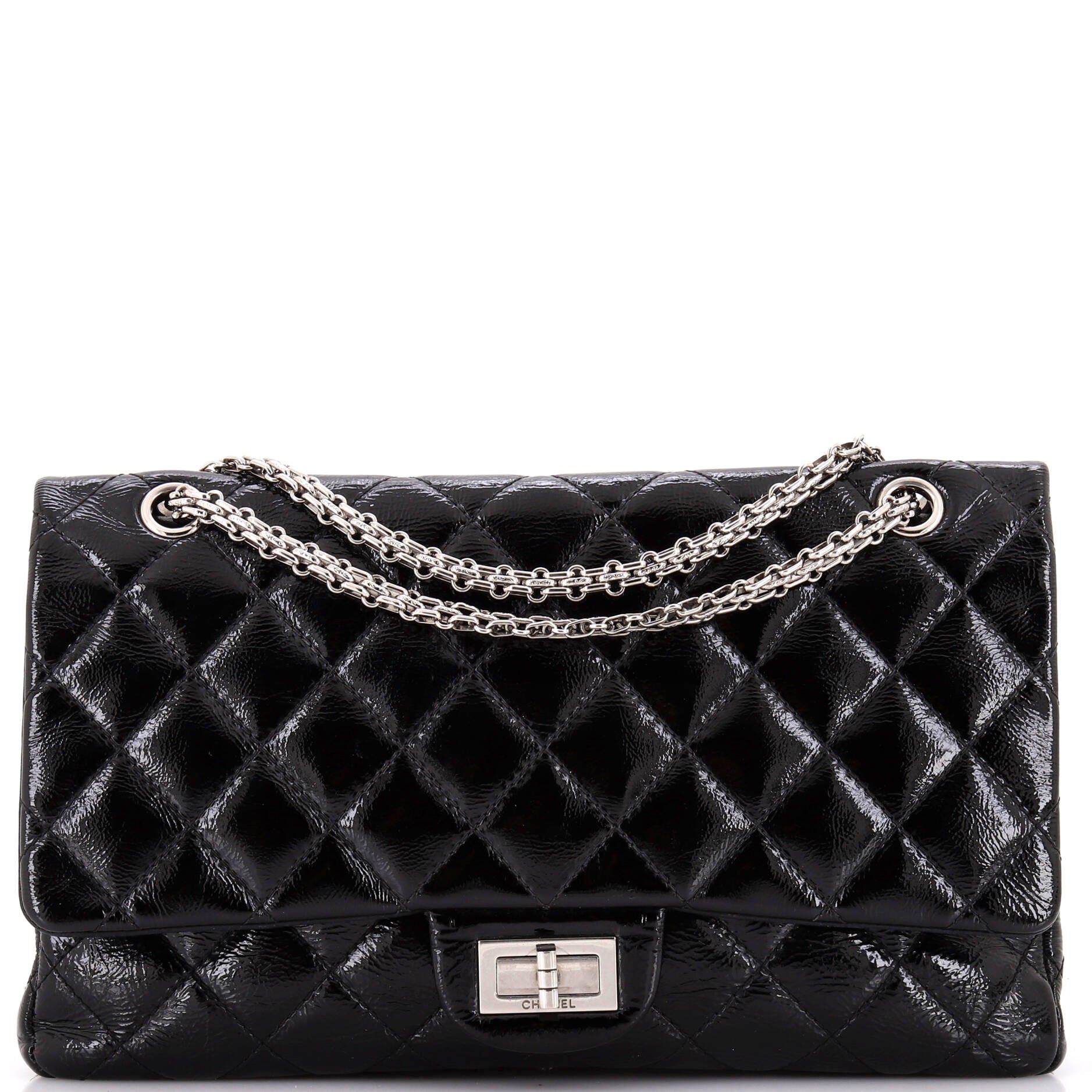 Reissue 2.55 Flap Bag Quilted Crinkled Patent 227