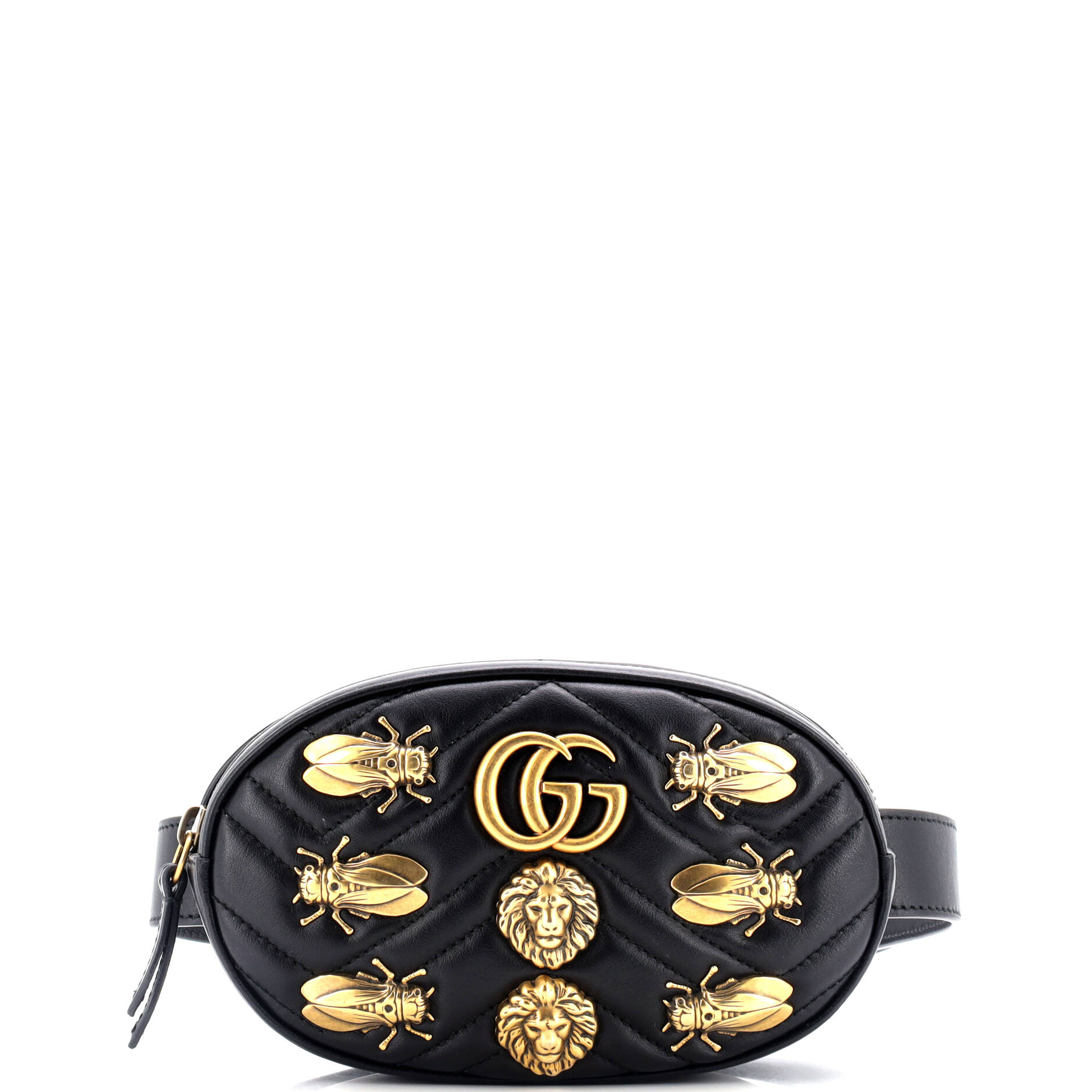 GG Marmont Belt Bag Embellished Matelasse Leather