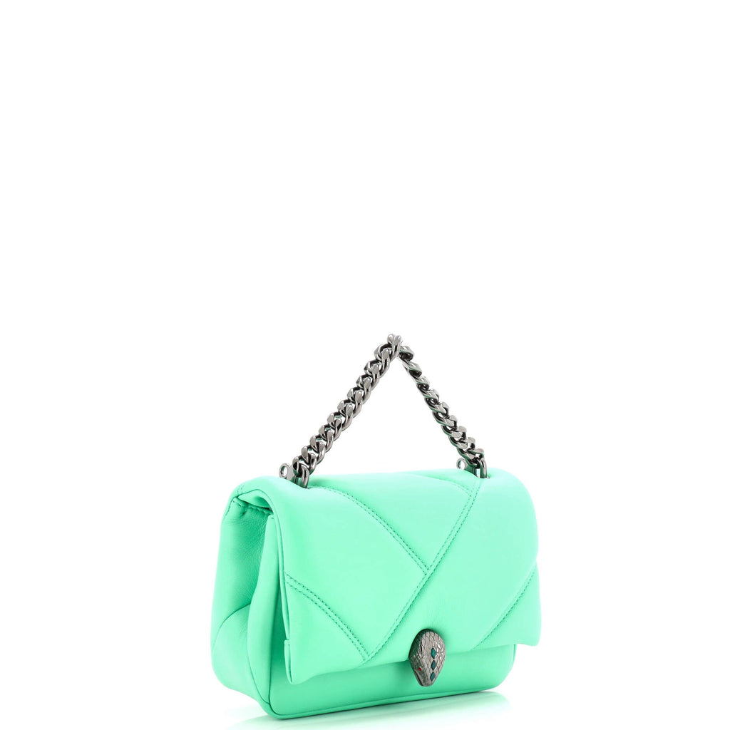 Serpenti Cabochon Messenger Bag Diagonal Quilted Leather Mini
