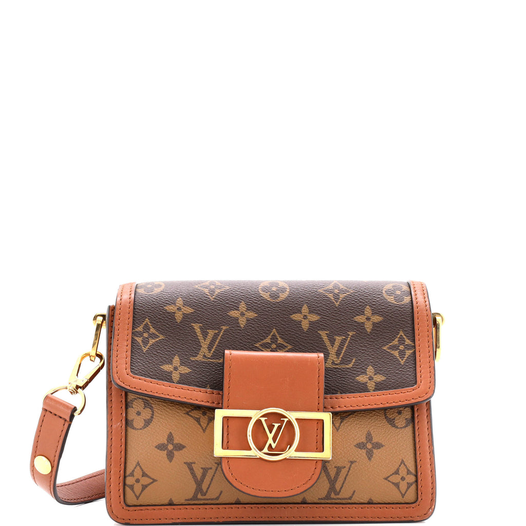Dauphine Shoulder Bag Reverse Monogram Canvas Mini