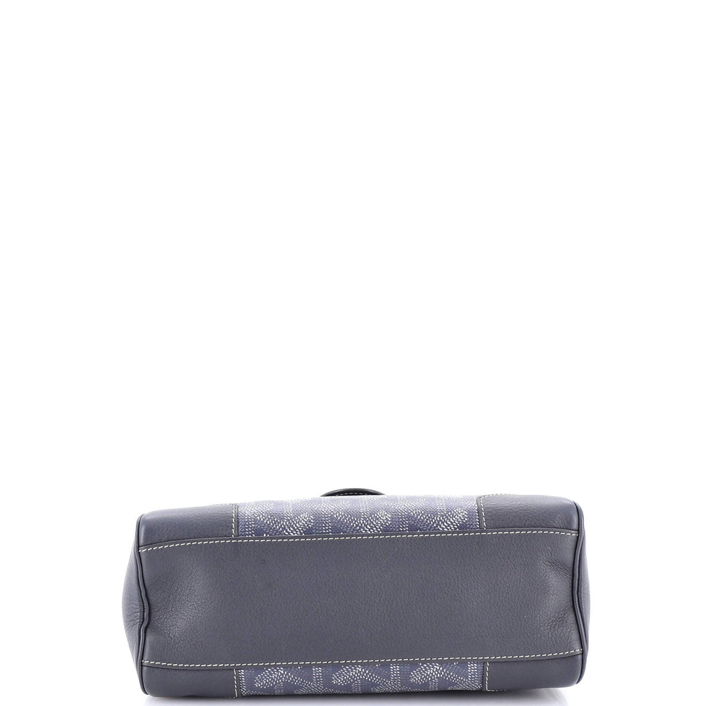Saigon Top Handle Bag Coated Canvas with Leather Mini
