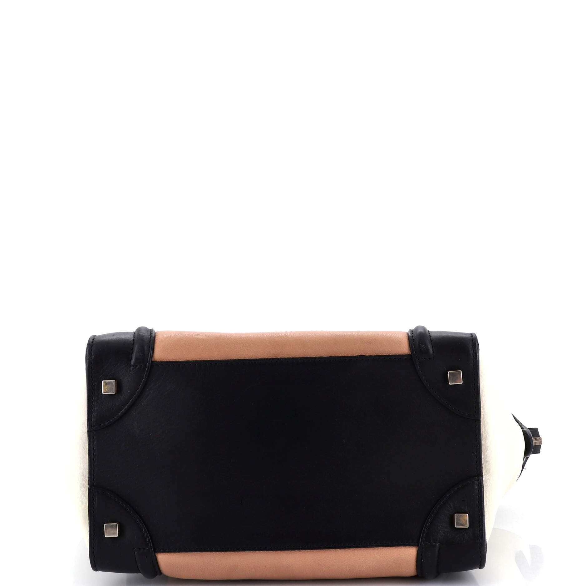 Tricolor Luggage Bag Leather Mini
