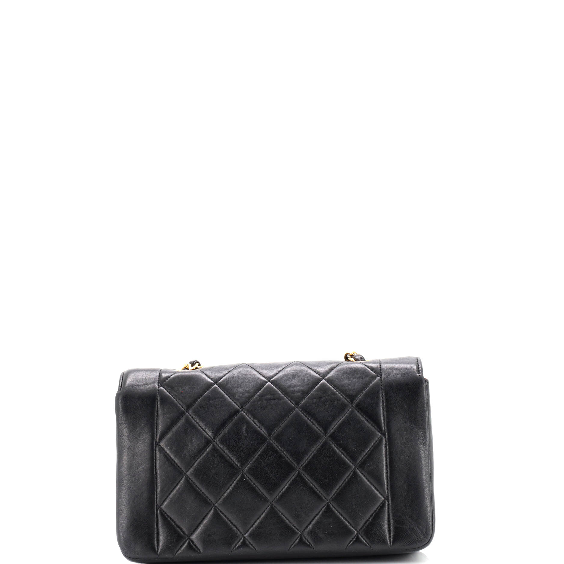 Vintage Diana Flap Bag Quilted Lambskin Small