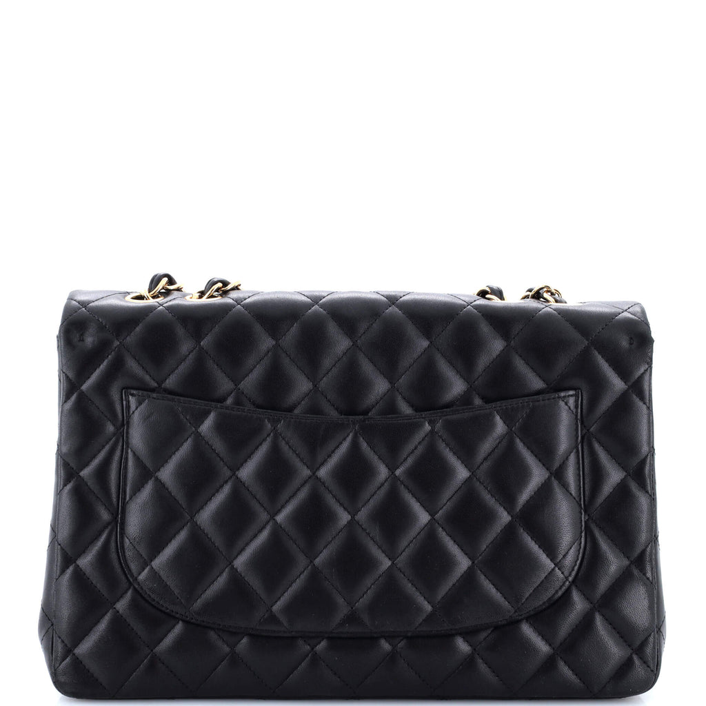 Classic Single Flap Bag Quilted Lambskin Jumbo