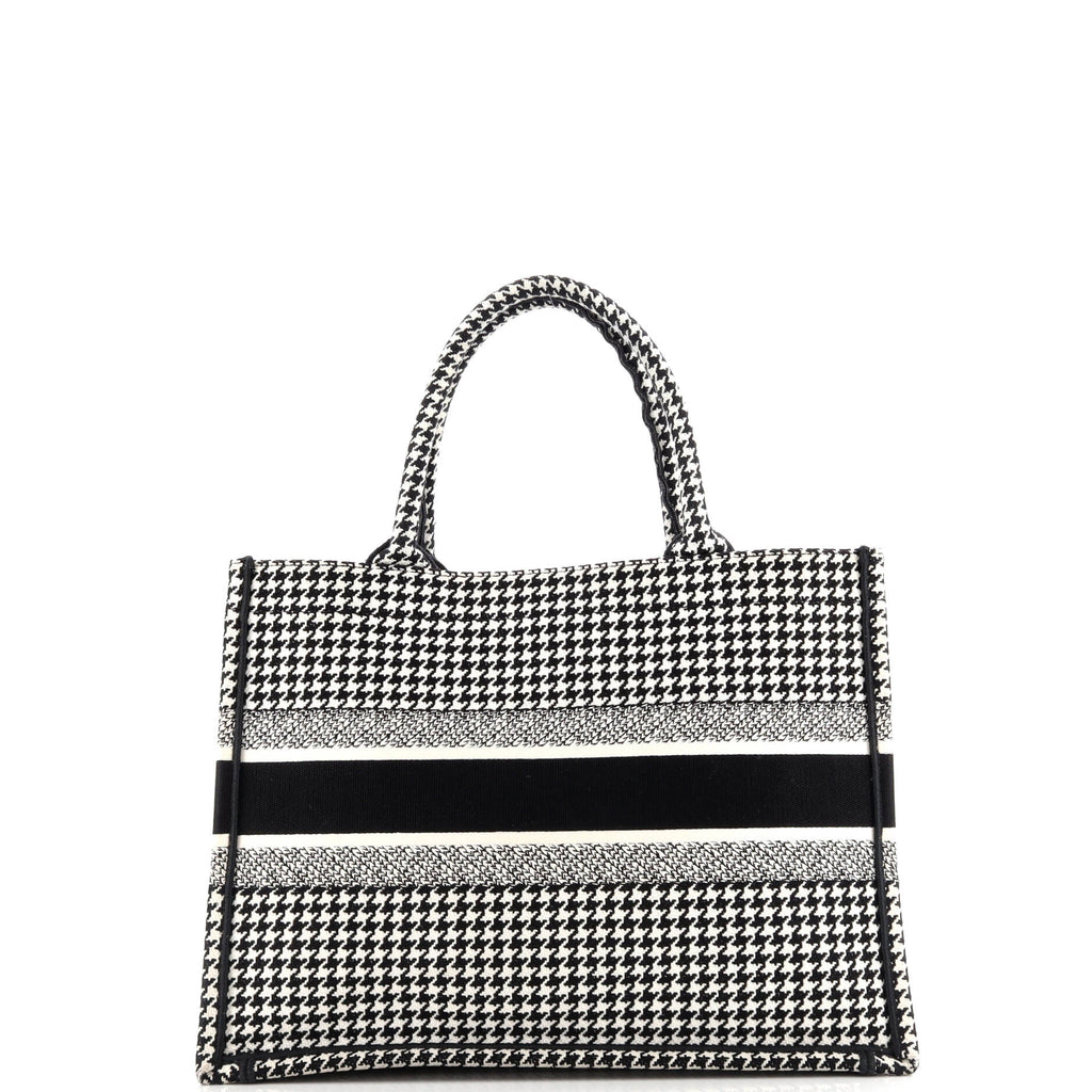 Book Tote Houndstooth Canvas Medium