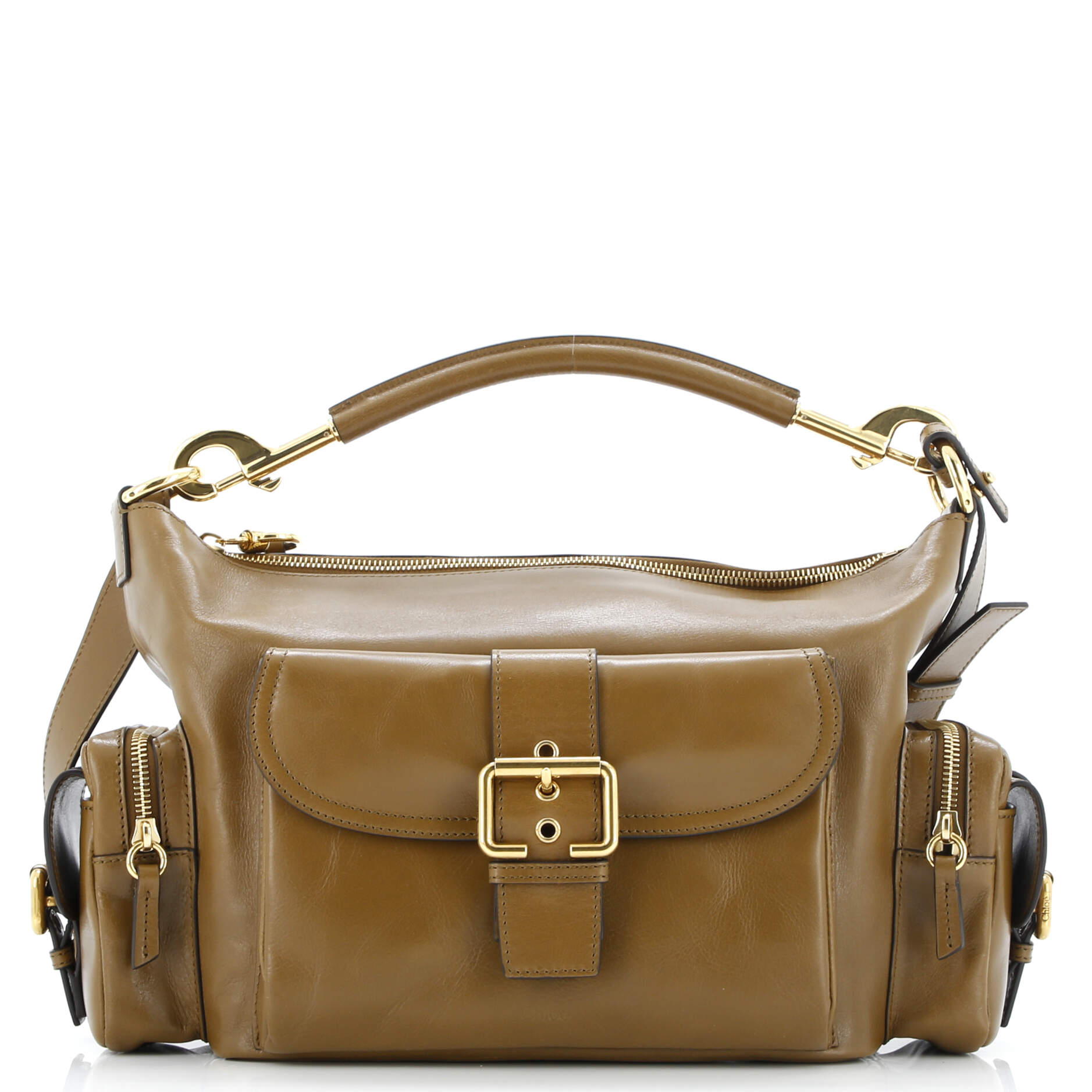 Camera Shoulder Bag Leather Medium
