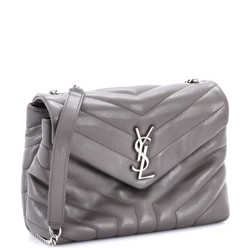Loulou Shoulder Bag Matelasse Chevron Leather Small