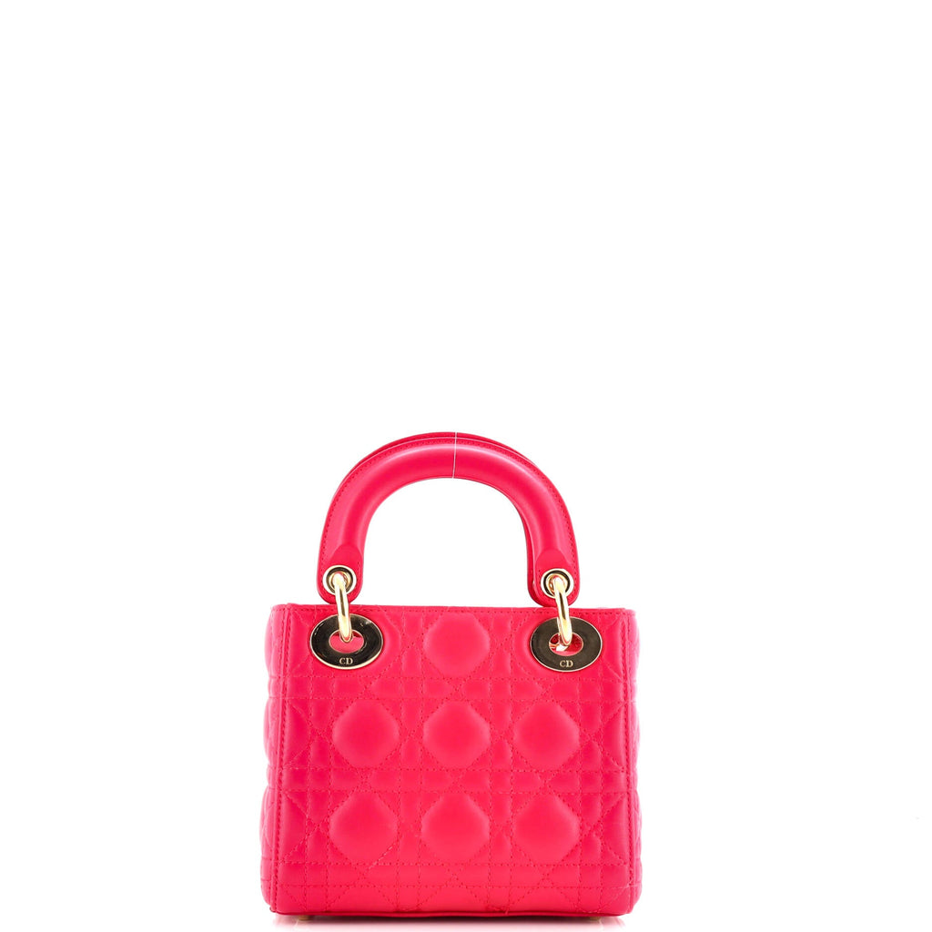 Lady Dior Bag Cannage Quilt Lambskin Mini