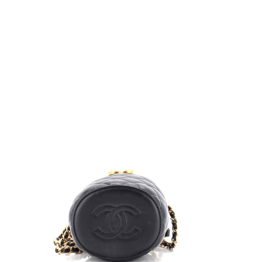 Crown Box Vanity Bag Quilted Lambskin Mini