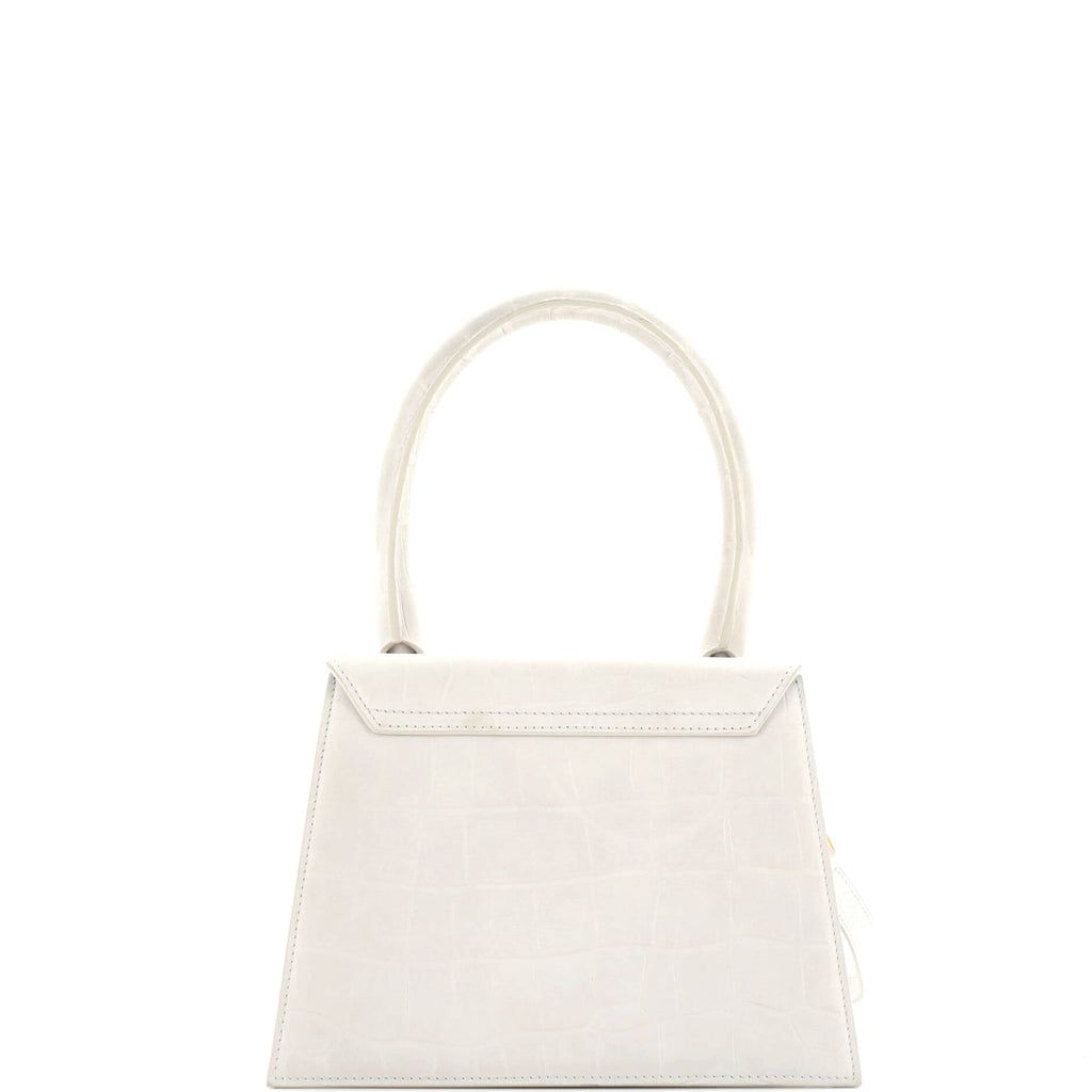 Le Grand Chiquito Bag Crocodile Embossed Suede Large