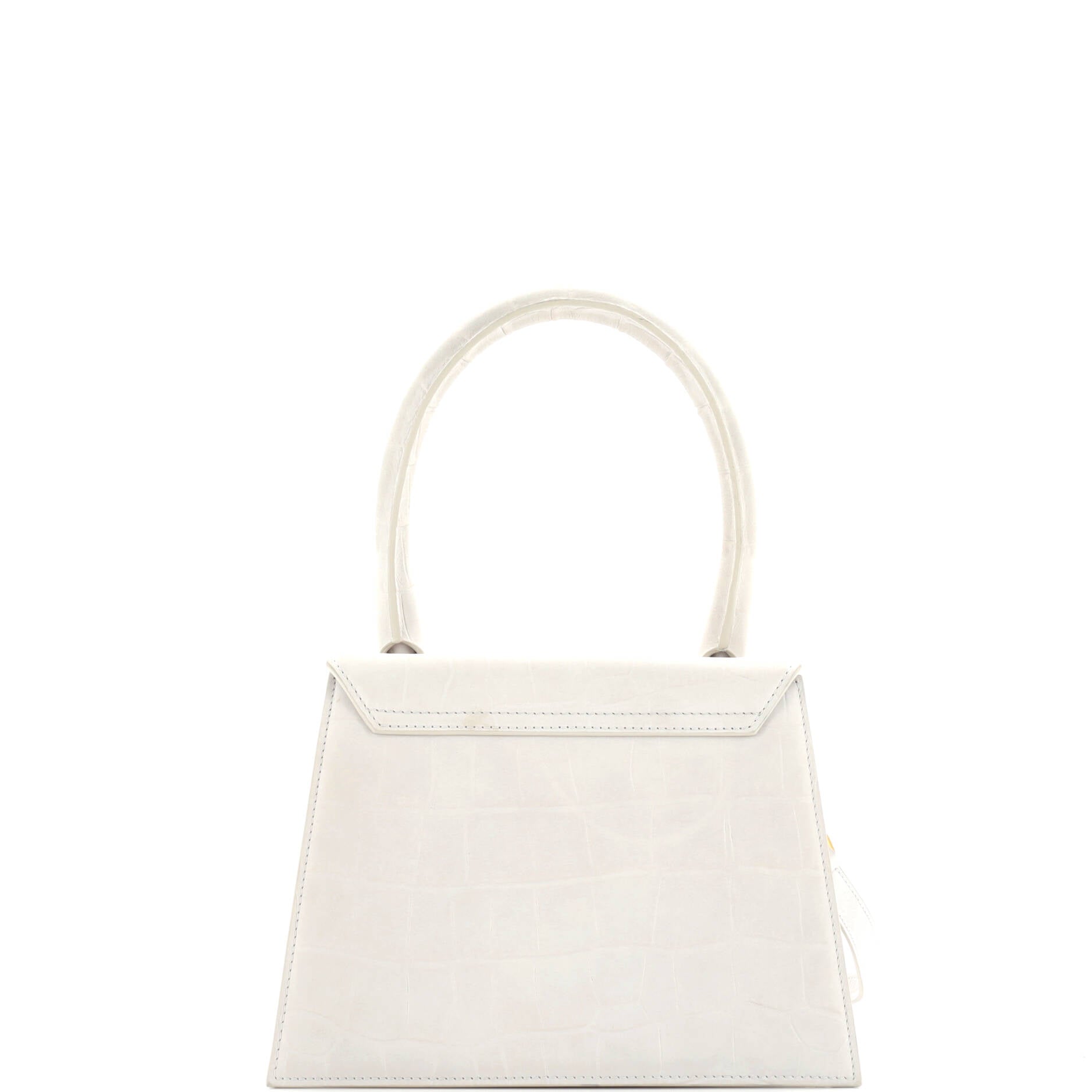 Le Grand Chiquito Bag Crocodile Embossed Suede Large