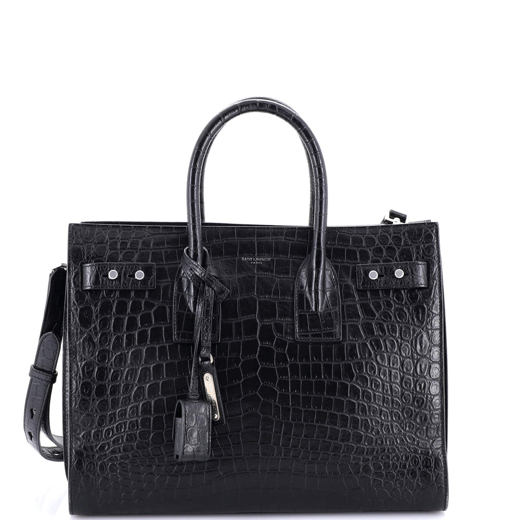 Sac de Jour NM Bag Crocodile Embossed Leather Small