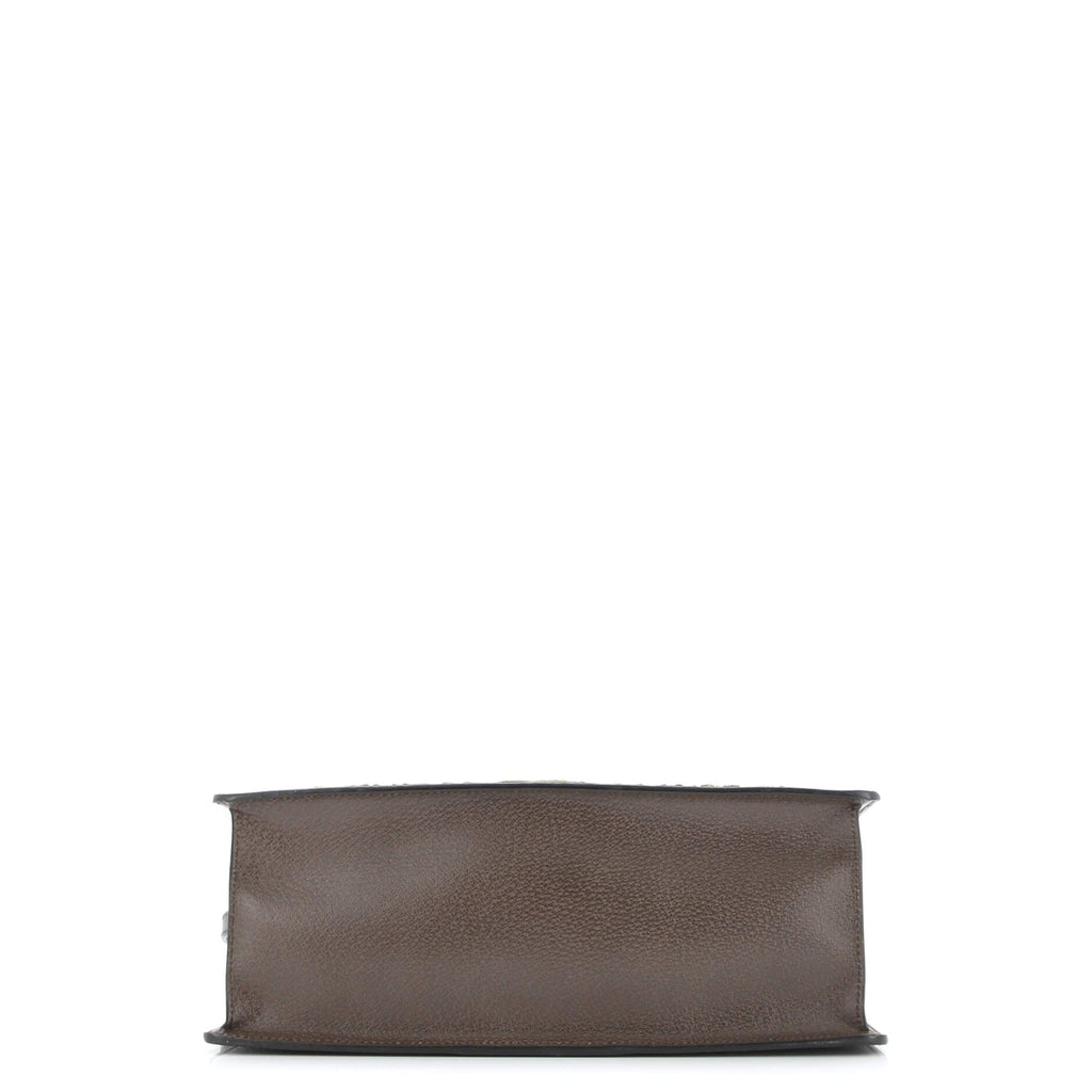 Sylvie Top Handle Bag Embroidered Leather Medium