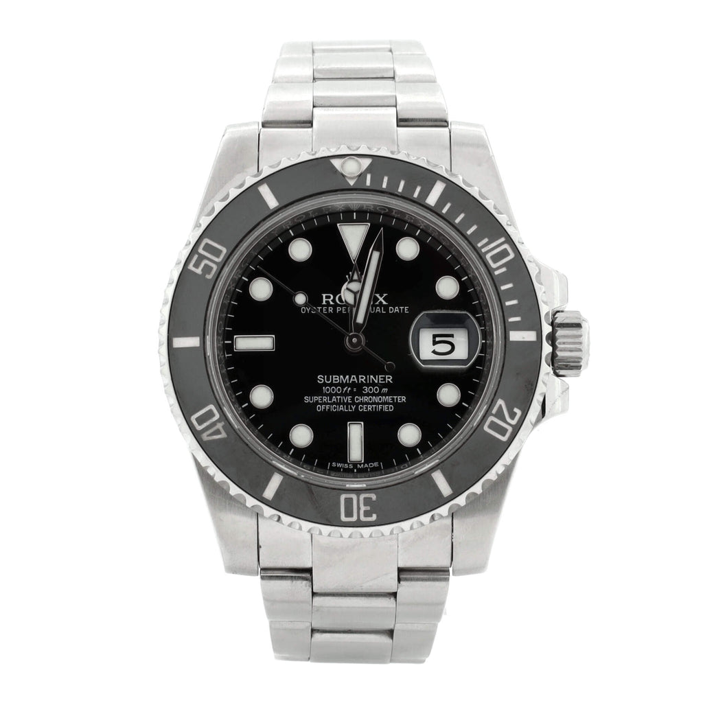 Oyster Perpetual Submariner Date Automatic Watch Stainless Steel and Cerachrom 40