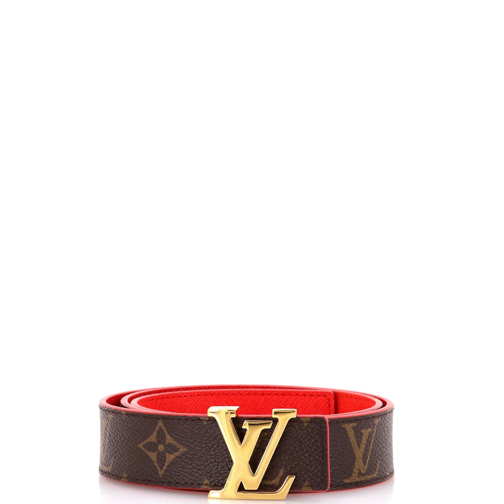 LV Initiales Reversible Belt Monogram Canvas and Leather Medium 75