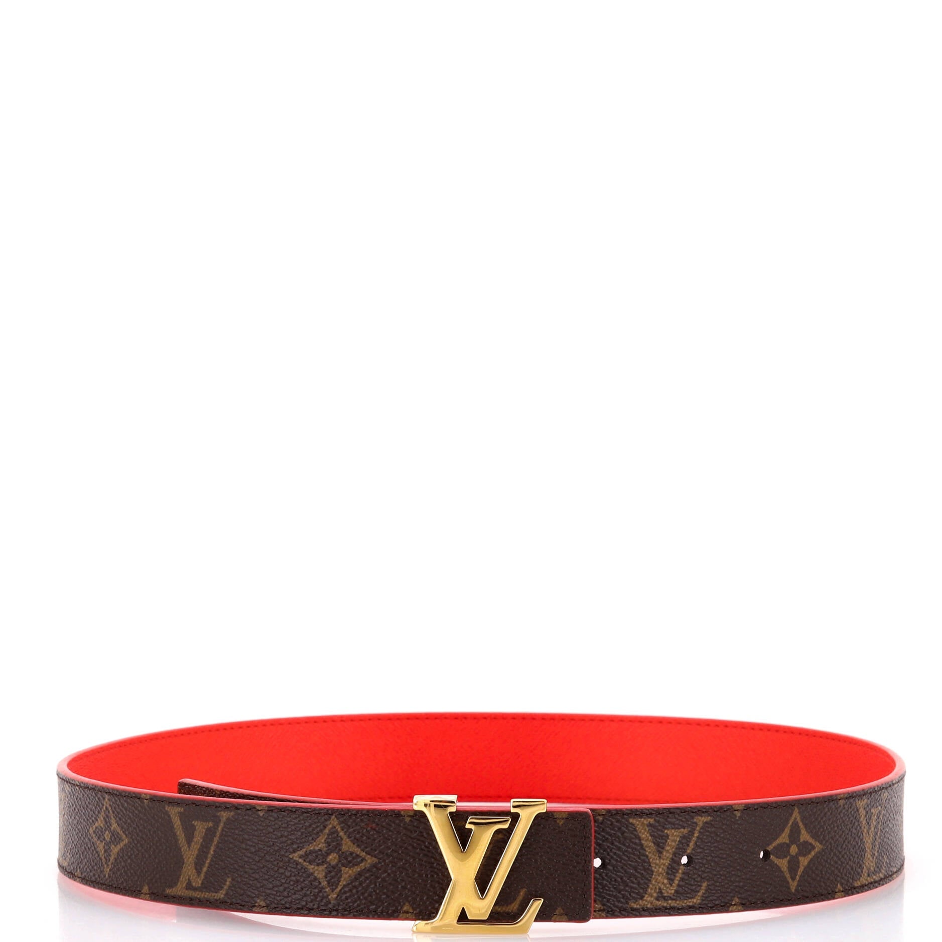 LV Initiales Reversible Belt Monogram Canvas and Leather Medium 75