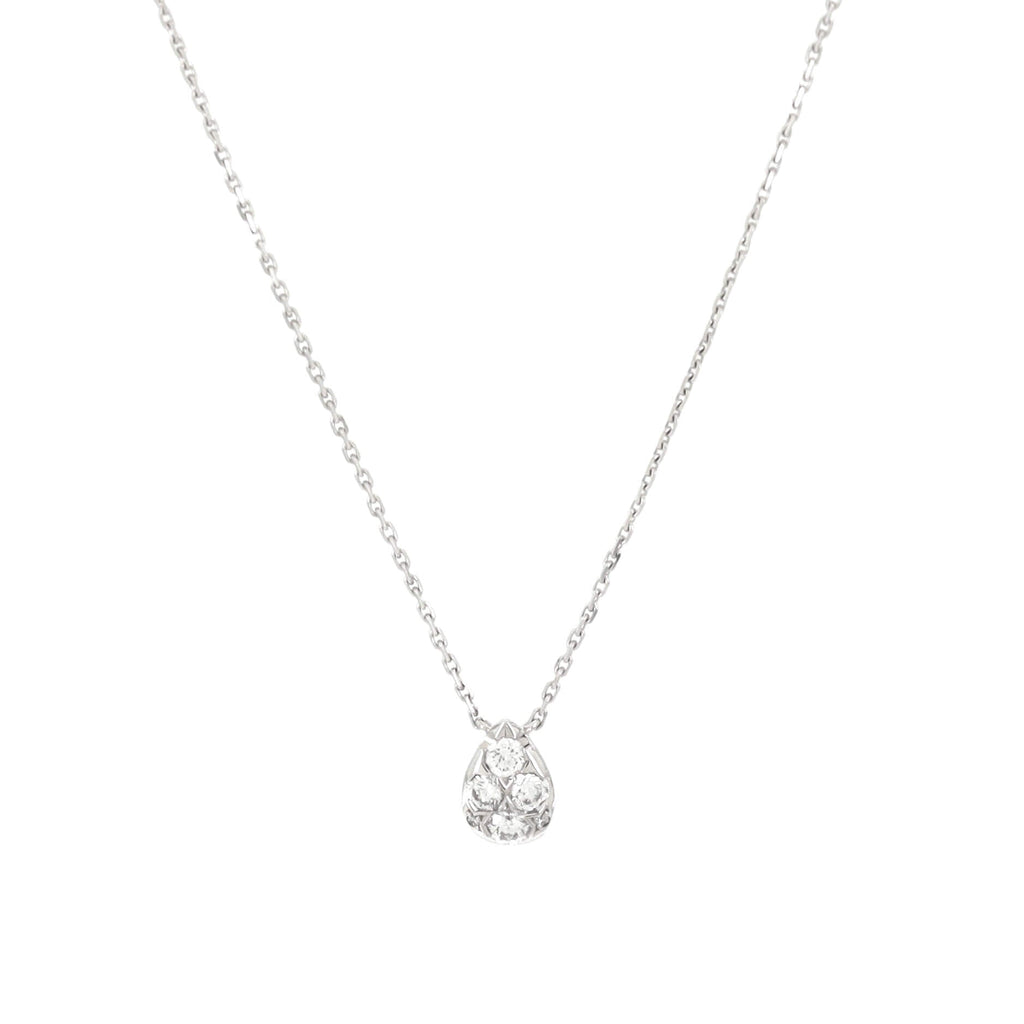 Etincelle de Cartier Teardrop Pendant Necklace 18K White Gold and Diamonds