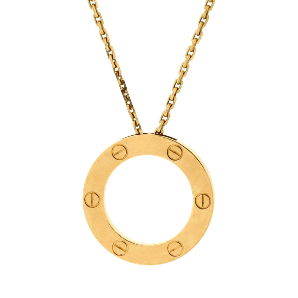 Love Pendant Necklace 18K Yellow Gold