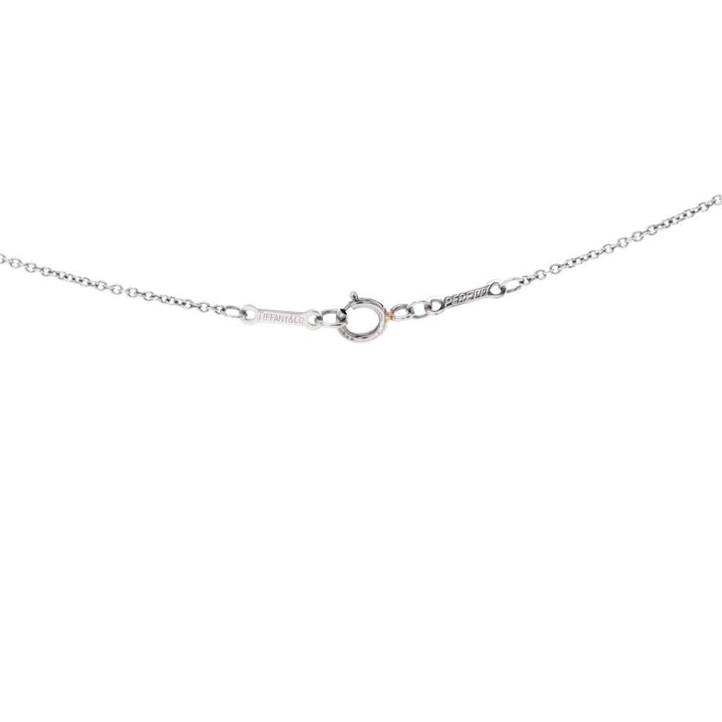 Elsa Peretti Diamonds By The Yard Pendant Necklace Platinum with Diamond .19CT