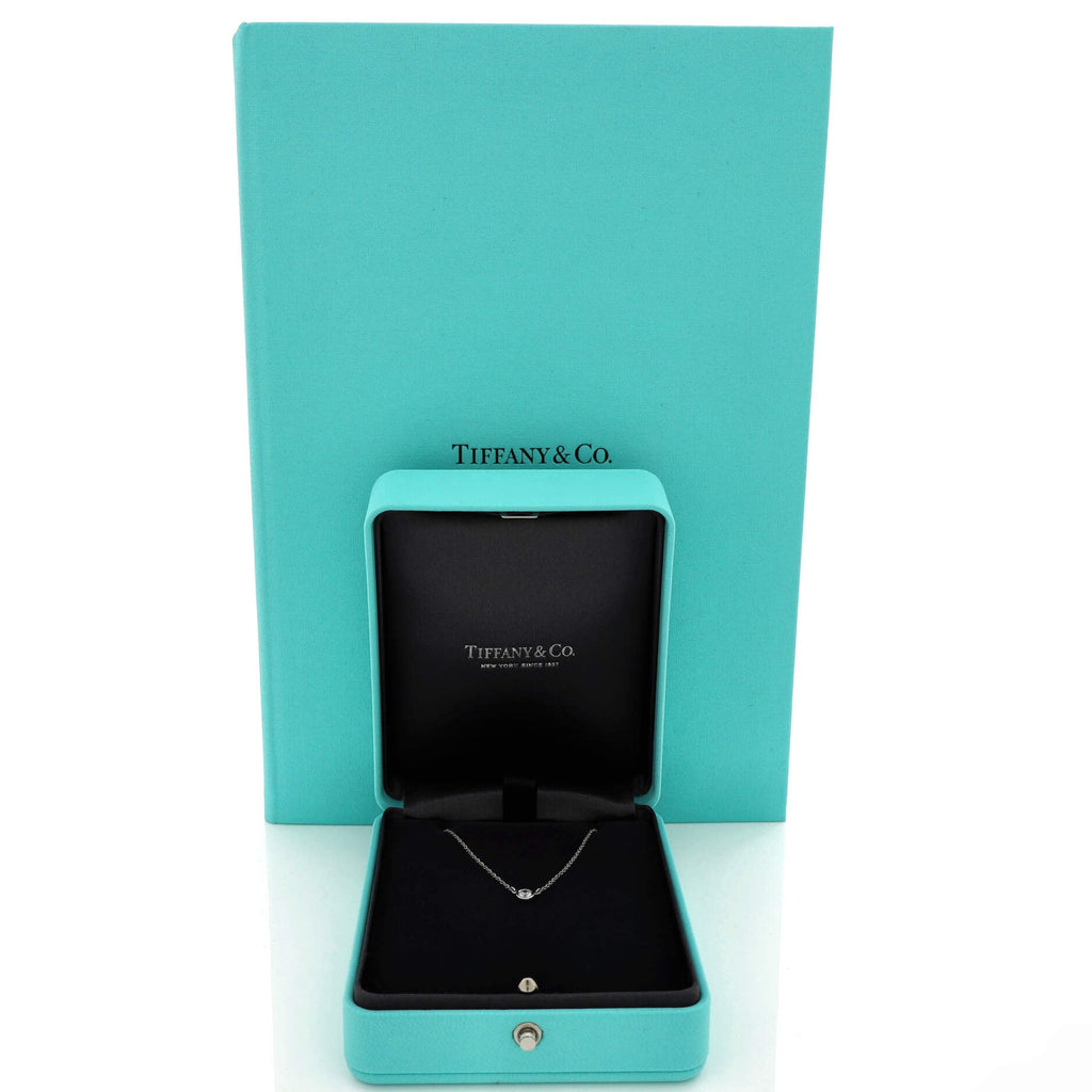 Elsa Peretti Diamonds By The Yard Pendant Necklace Platinum with Diamond .19CT