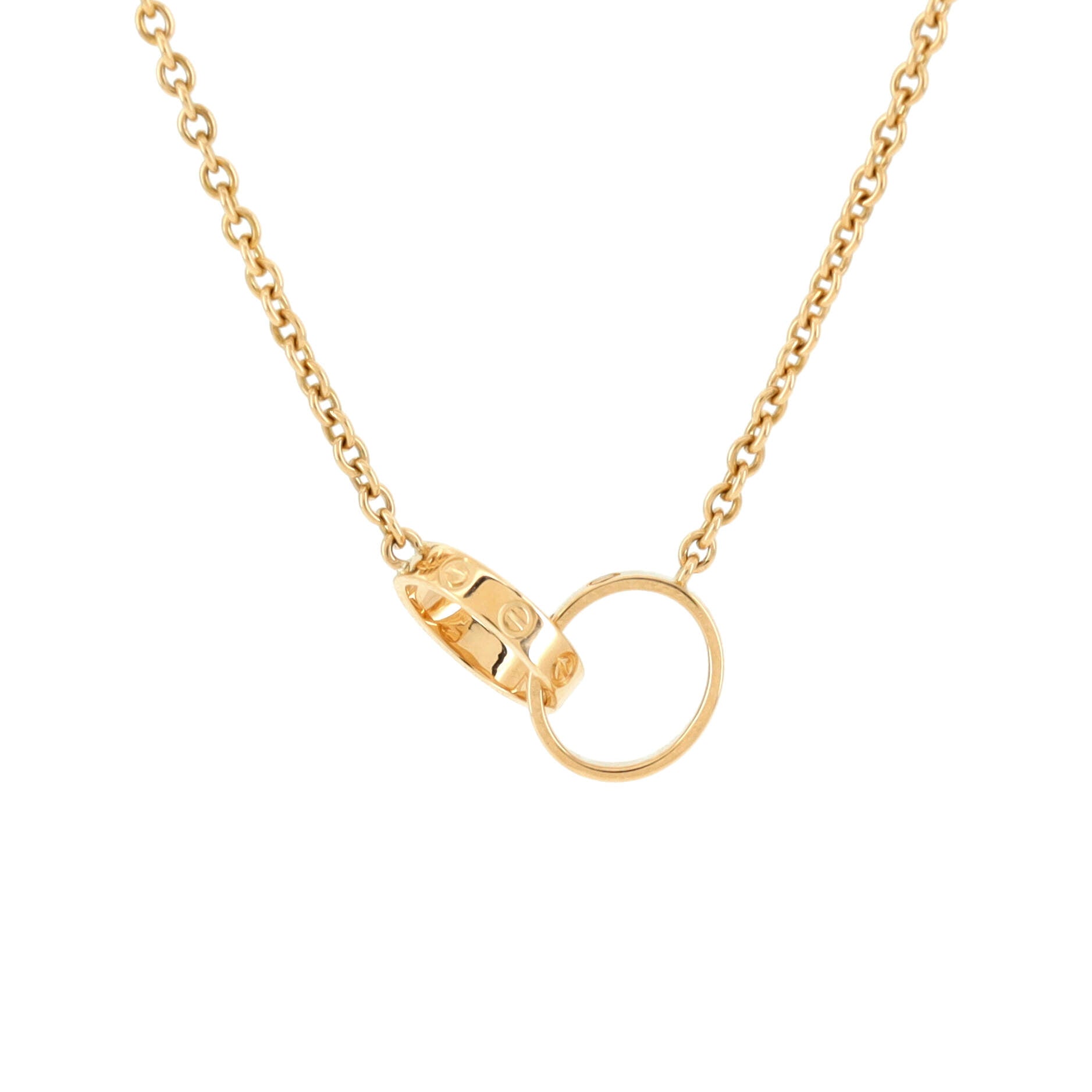 Love Interlocking Necklace 18K Yellow Gold