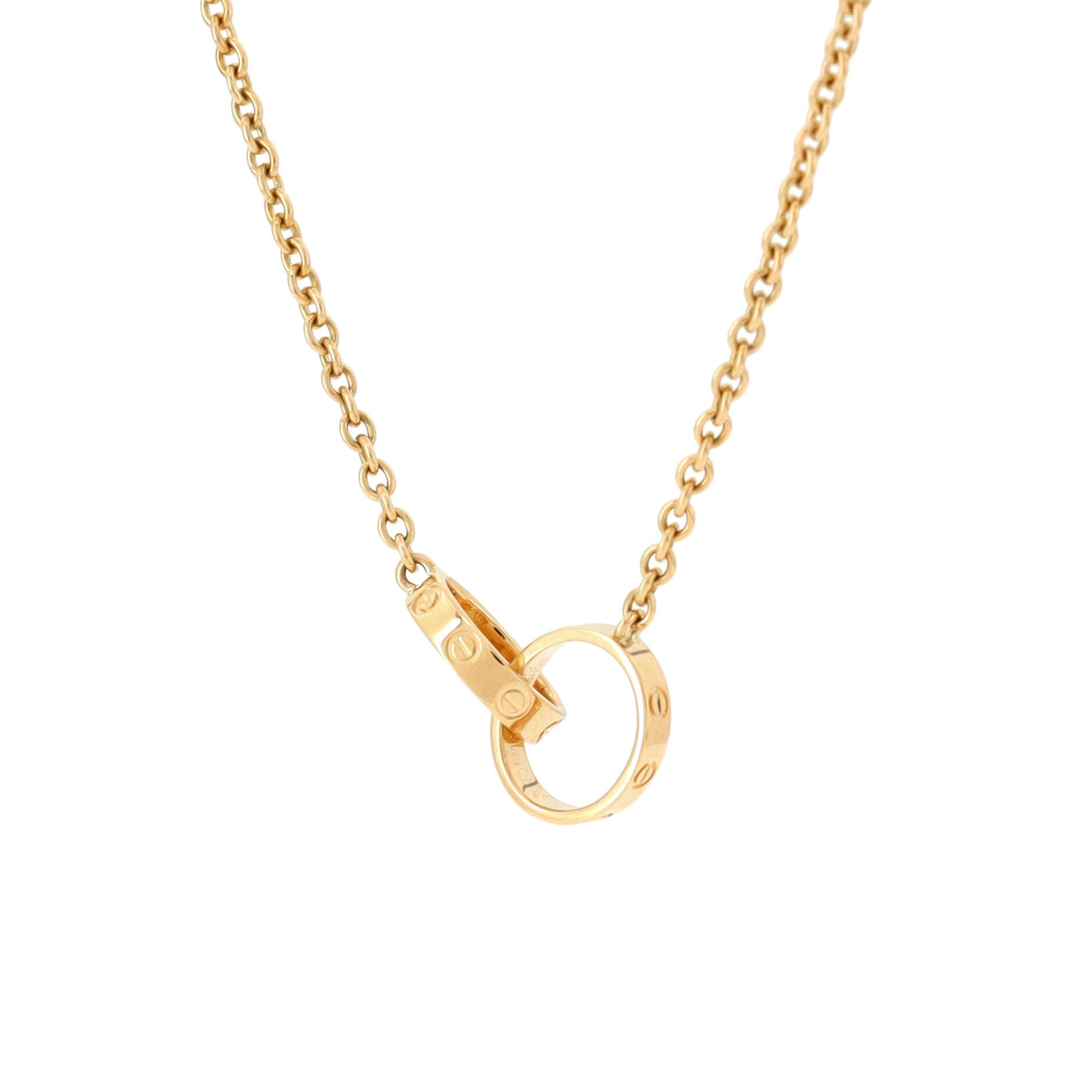 Love Interlocking Necklace 18K Yellow Gold