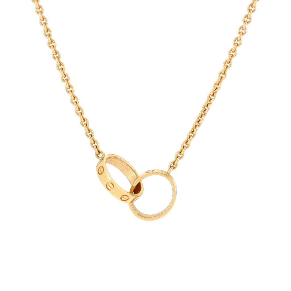 Love Interlocking Necklace 18K Yellow Gold