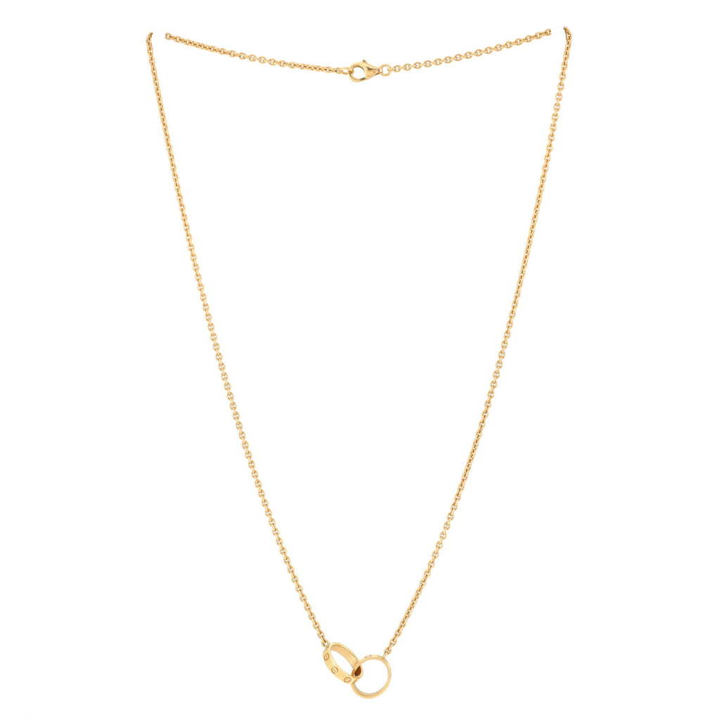Love Interlocking Necklace 18K Yellow Gold