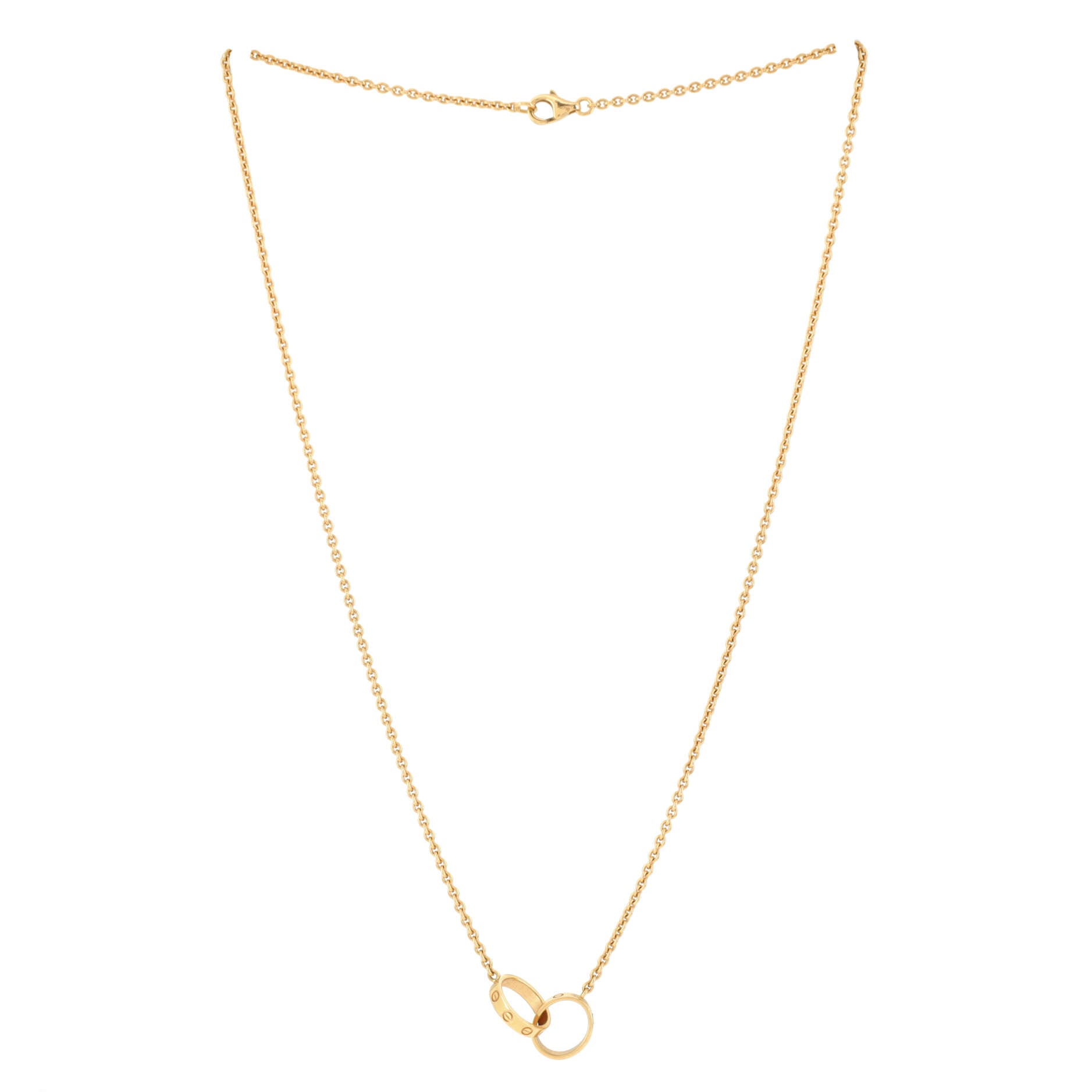 Love Interlocking Necklace 18K Yellow Gold