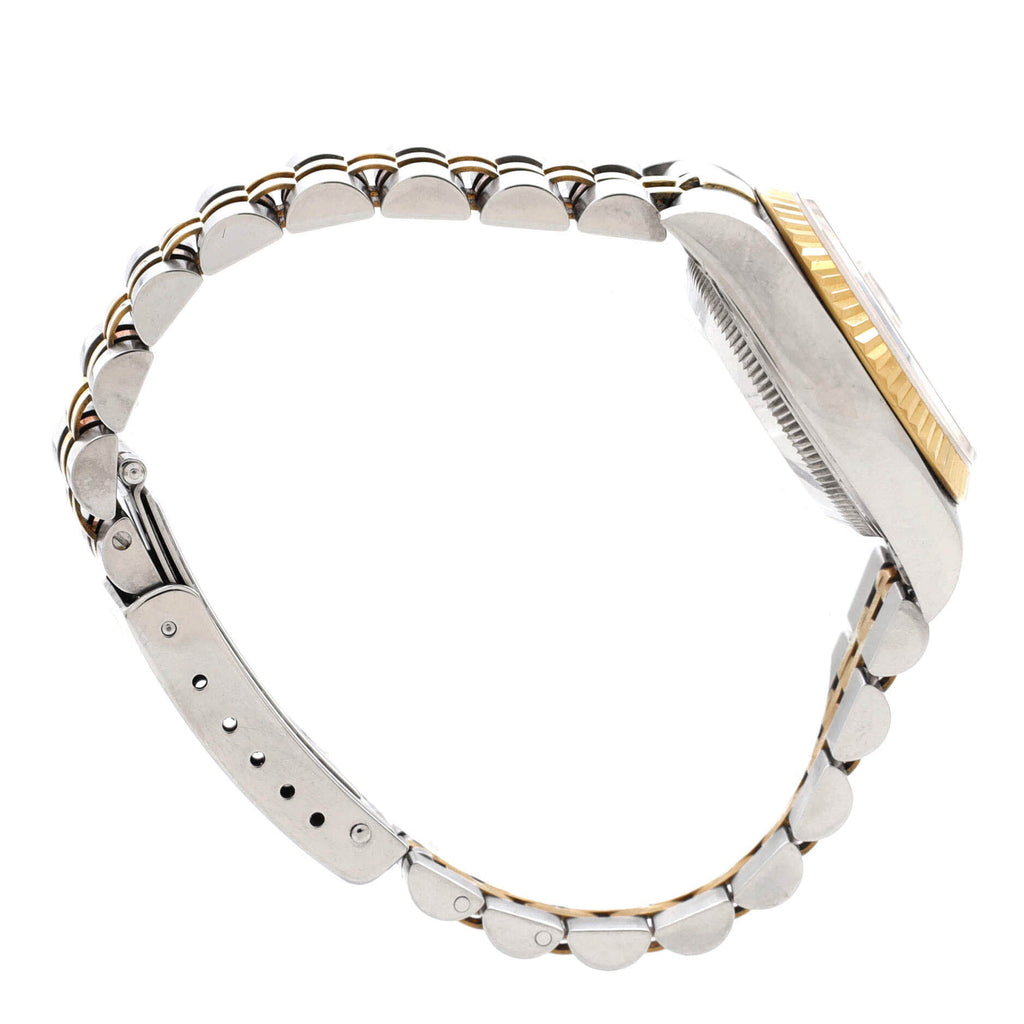 Oyster Perpetual Datejust Automatic Watch Stainless Steel and Yellow Gold with Diamond Markers 26
