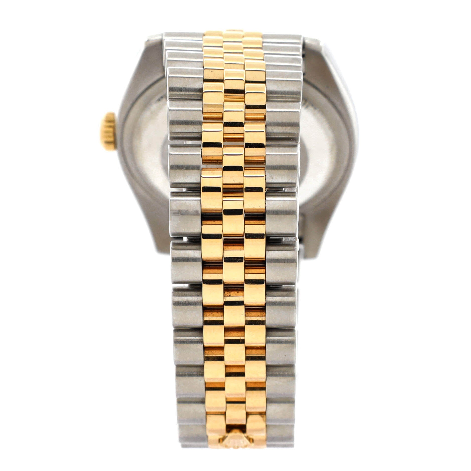 Oyster Perpetual Datejust Automatic Watch Stainless Steel and Yellow Gold with Diamond Markers 36