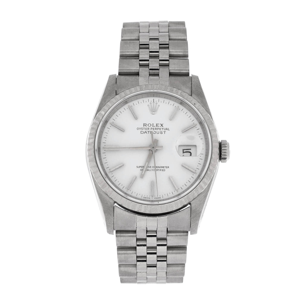 Oyster Perpetual Datejust Automatic Watch Stainless Steel and White Gold 36