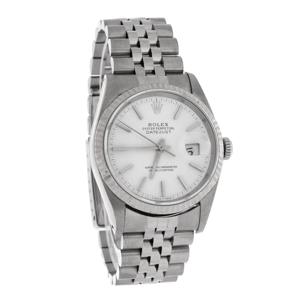 Oyster Perpetual Datejust Automatic Watch Stainless Steel and White Gold 36