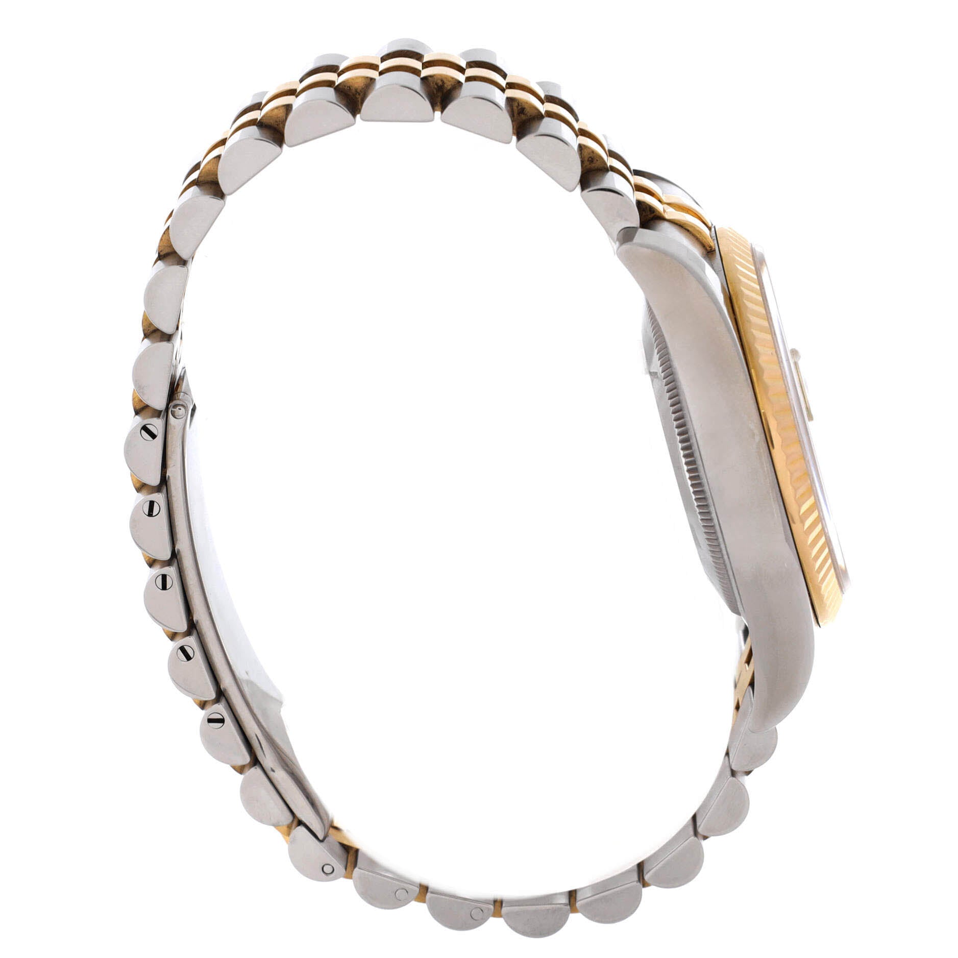 Oyster Perpetual Datejust Automatic Watch Stainless Steel and Yellow Gold with Diamond Markers 36