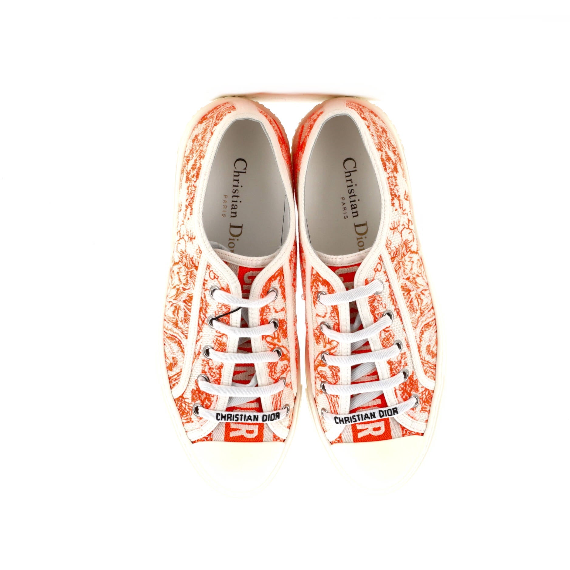 Women's Walk'N'Dior Sneakers Embroidered Canvas