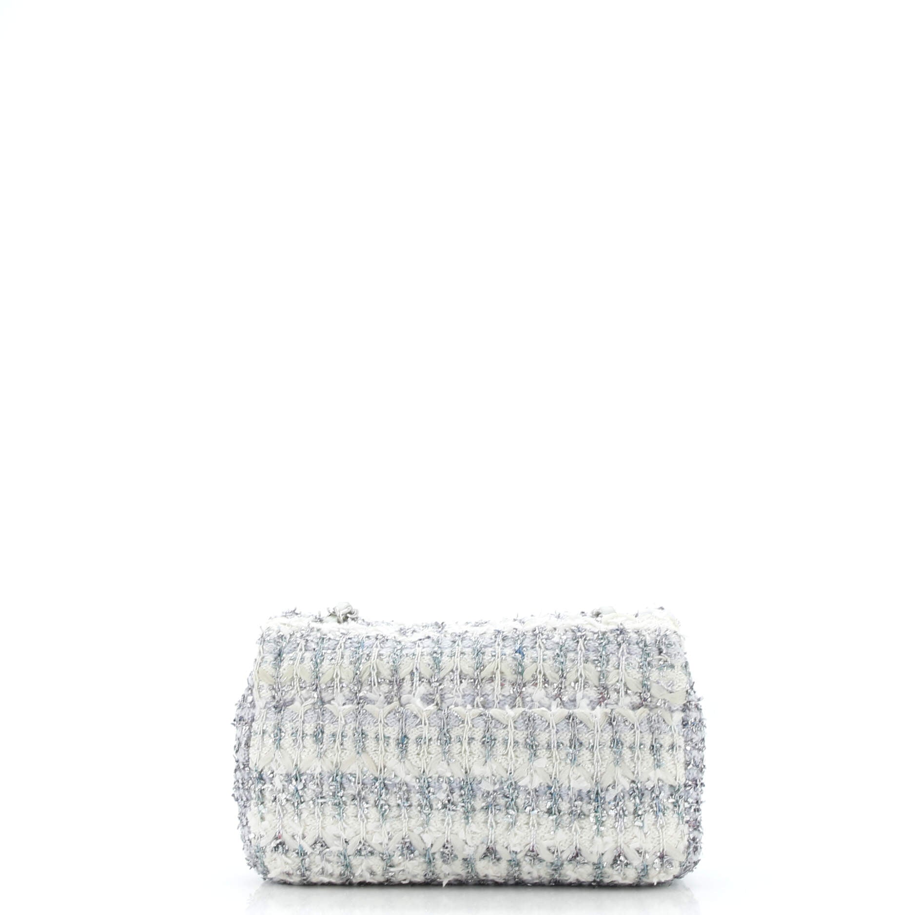 Classic Single Flap Bag Quilted Tweed and Ribbon Mini
