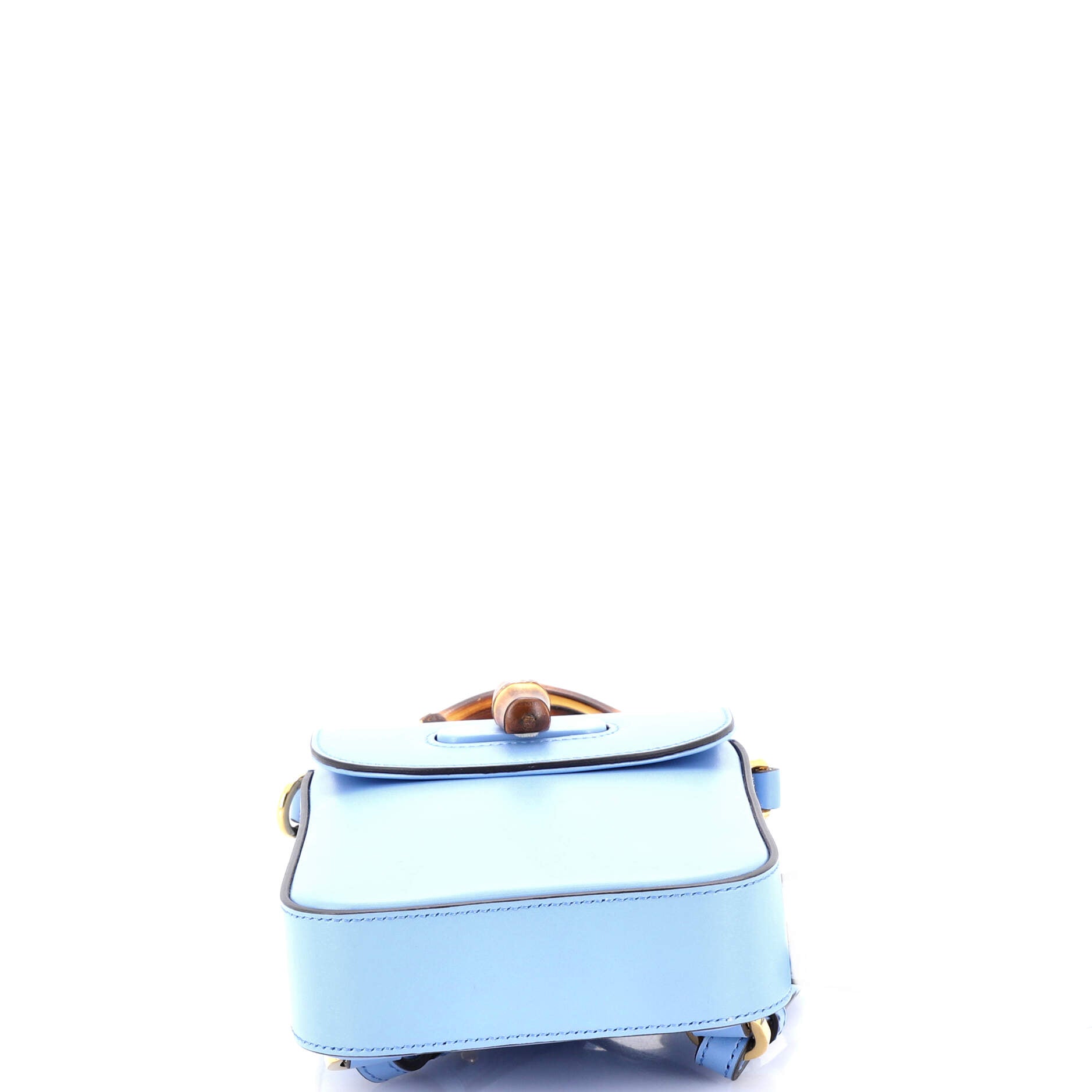 Bamboo Top Handle Backpack Leather Mini