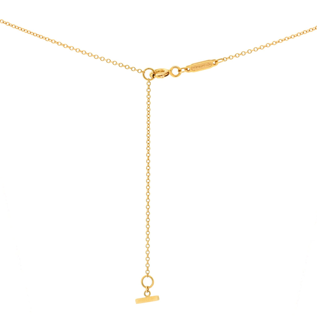 T Smile Pendant Necklace 18K Yellow Gold Small