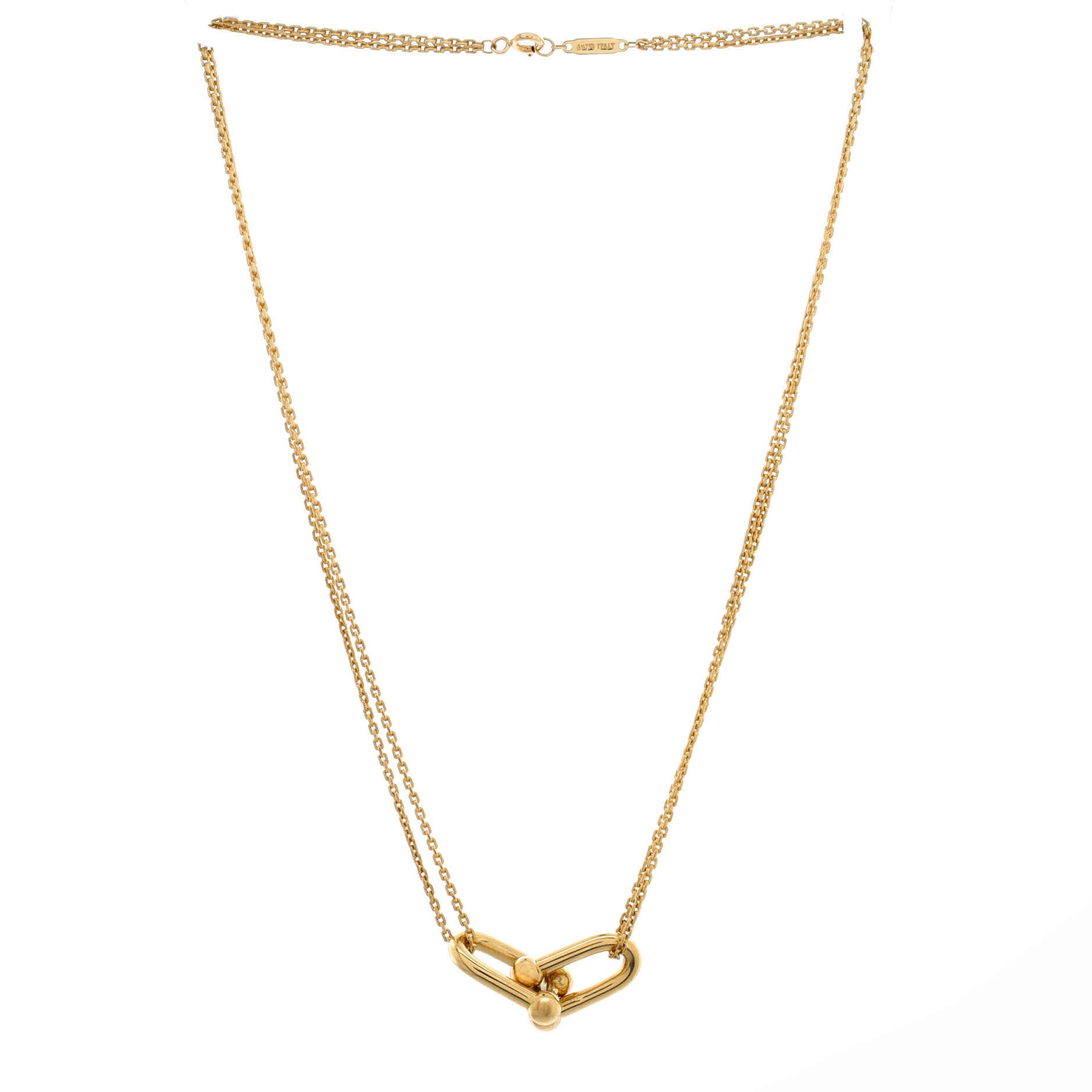 HardWear Double Link Pendant Necklace 18K Yellow Gold