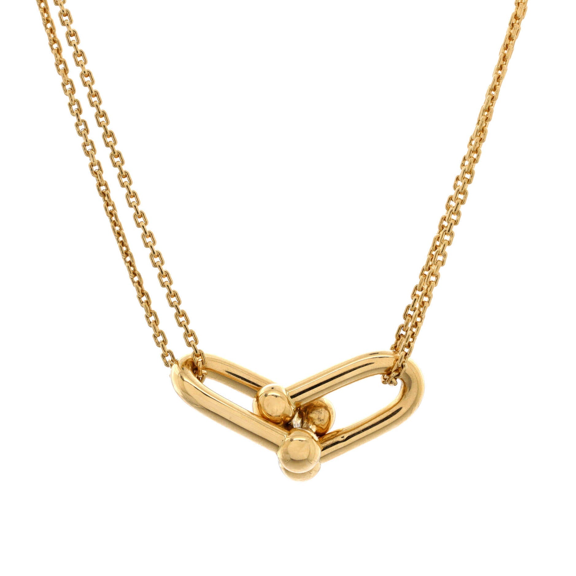 HardWear Double Link Pendant Necklace 18K Yellow Gold