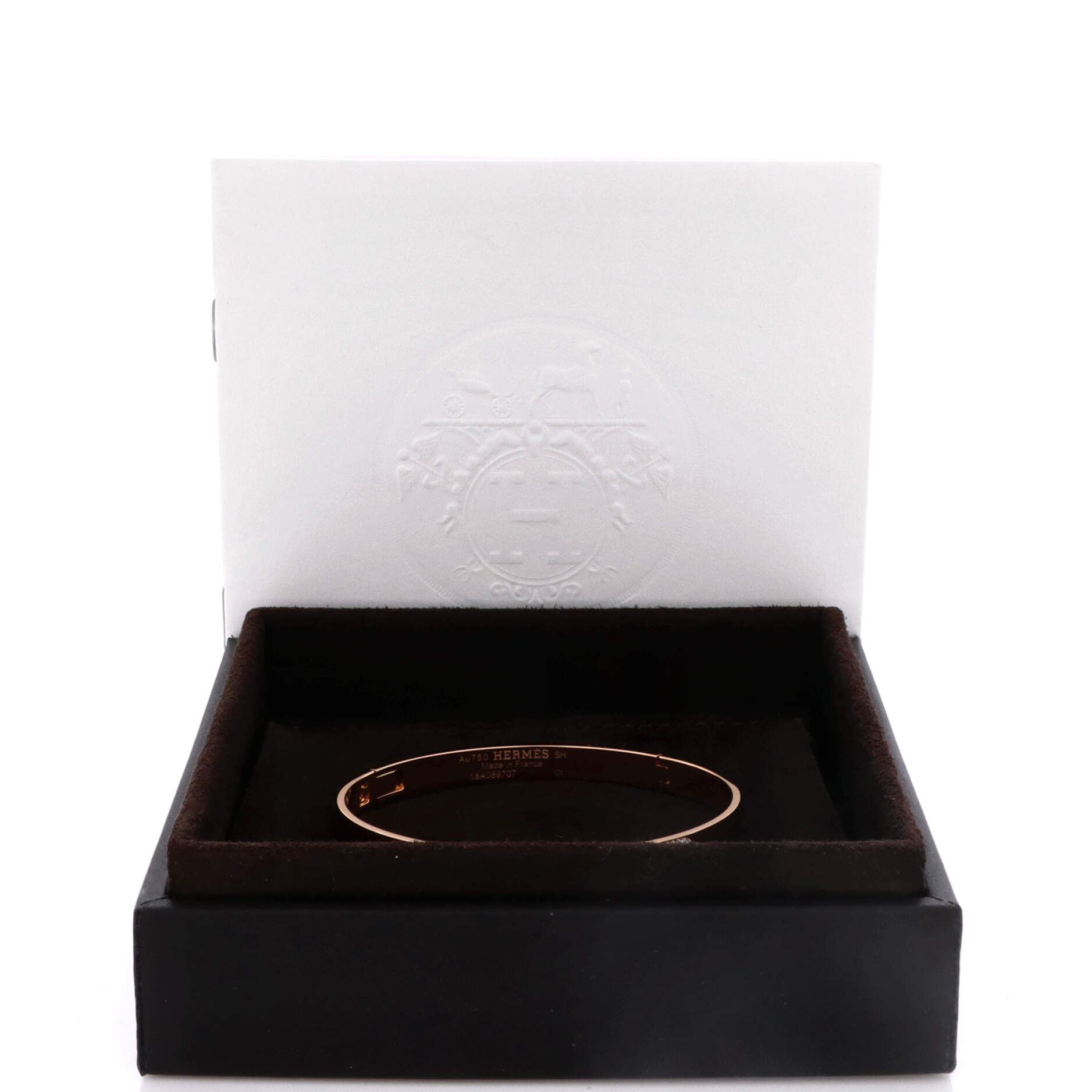 H d'Ancre Bracelet 18K Rose Gold with Diamonds Small